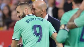 Karim Benzema et Zinedine Zidane.