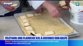 Téléthon: une flamiche XXL à Avesnes-sur-Helpe