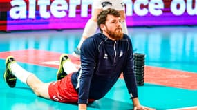 Ludovic Duée, capitaine de l'équipe de volley de Saint-Nazaire, le 27 janvier 2024