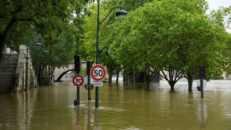 La crue de la Seine le 2 juin 2016. 