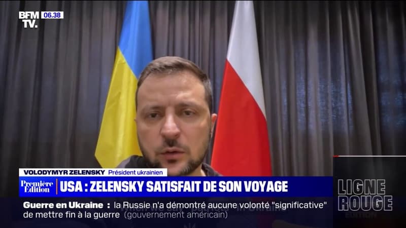Ukraine: Zelensky affirme revenir de sa visite à Washington avec 