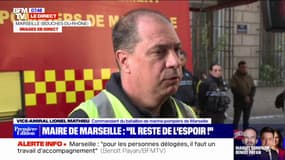 Marseille: "On peut avoir l'espoir de trouver des personnes ensevelies qui seraient encore en vie", selon le commandant des marins-pompiers