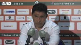 Ligue 2 : Mené à la mi-temps par Lens, Oswald Tanchot "a apprécié la réaction de ses joueurs"