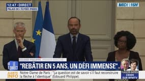 Notre-Dame : Edouard Philippe annonce un "concours international d'architecture"