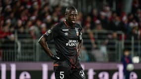 Benjamin Mendy lors de Brest-Lorient (4-0, 17e journée de L1), le 20 décembre 2023