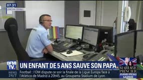 Âgé de 5 ans, il appelle le 17 et permet de sauver son père
