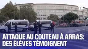 Attaque au couteau à Arras: les élèves du lycée et leurs parents témoignent pour BFMTV 