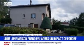 Dans le département de la Loire, une maison a pris feu après un impact de foudre