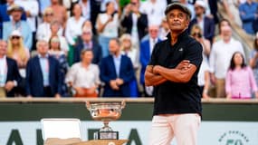 Yannick Noah à Roland-Garros pour la remise du trophée, juin 2023