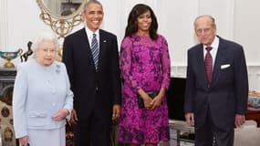 Barack Obama et la reine Elizabeth II au château de Windsor le 22 avril 2016