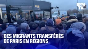 Des migrants transférés de Paris vers des centres d'accueil temporaires en régions 