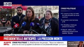 "Il y a beaucoup de points d'accord": Marine Tondelier s'exprime à la sortie de la réunion entre LFI, les Écologistes, Génération.s et les ex-LFI