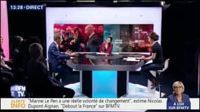 Pour Dupont-Aignan, "Macron est le roi de la fake news"