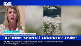 Crues dans la Drôme: "On entendait le débit impressionnant de l'eau", décrit cette infirmière