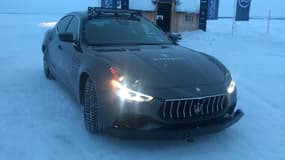 Cette Maserati Ghibli a été modifiée afin de pouvoir rouler chaque jour sur la glace, sans craindre ni le froid, ni les sorties de piste dans la poudreuse.