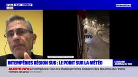 Intempéries: le directeur commercial de Météo France pour le Sud-Est assure "qu'on va aller progressivement vers une amélioration" dans la soirée