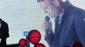 L'opposant russe Alexeï Navalny donne un discours, le 25 août 2013, à Moscou.