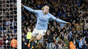 Erling Haaland face à Burnley, le 18 mars 2023.