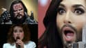 Lordi, Céline Dion et Conchita Wurst.