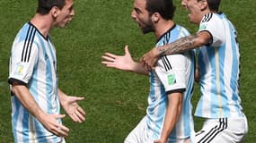 La joie de Messi, Higuain et Di Maria