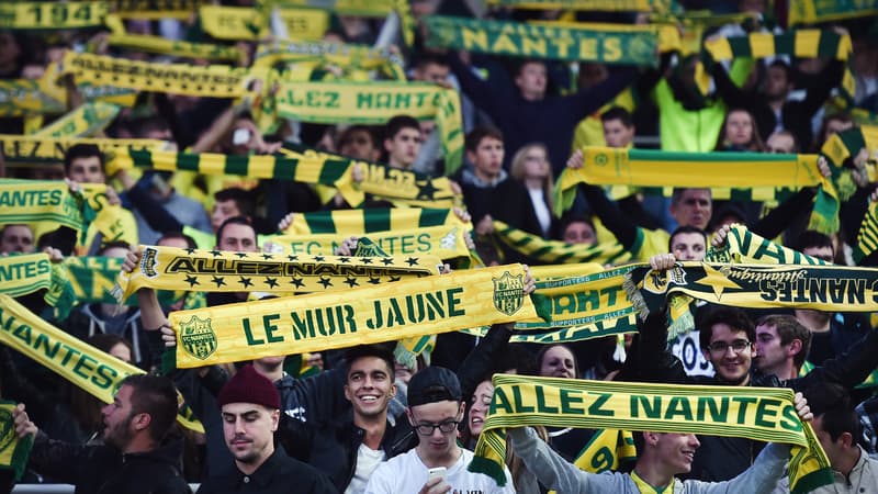 Supporters nantais à La Beaujoire