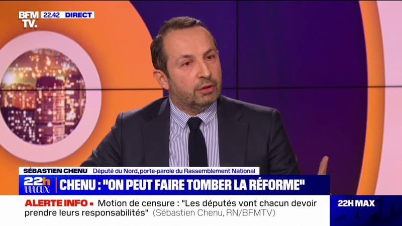 Retraites: Sébastien Chenu affirme que si LFI dépose une motion de censure, le RN la votera