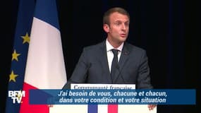 "Revenez, irriguez, échangez, venez conquérir", Macron lance un appel aux Français de New York