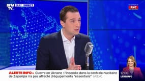 Jordan Bardella: "Je me sens beaucoup plus proche de ce qu'il se passe en Ukraine que de ce qu'il s'est passé en Syrie ou en Libye"