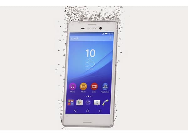 Le smartphone Sony M4 Aqua, avec un indice élevé de protection IP 68, supporte une immersion jusqu'à 1,5 mètres pendant 30 minutes 