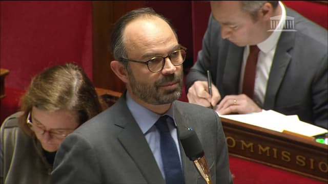Edouard Philippe à l'Assemblée nationale, le mercredi 31 janvier 2018.