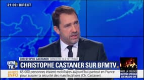 Chistrophe Castaner assure que "tous les moyens de la police, de la gendarmerie et de la sécurité civile étaient mobilisés aujourd'hui"