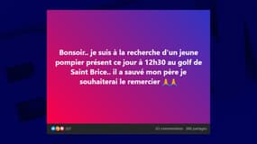 L'appel lancé sur le groupe Facebook "Les bons plans de Cognac" par Marie-Pierre Linares, le 8 juillet 2023.