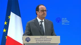 François Hollande a rendu un vibrant hommage à François Mitterrand à l'occasion du centenaire de sa naissance, le 26 octobre depuis le musée du Louvre.
