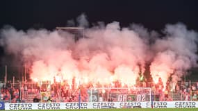 Les supporters du Maccabi Haïfa le 7 août 2025