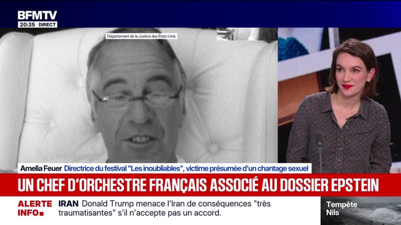 Affaire Epstein: le témoignage d'Amelia Feuer, victime présumée du chef d'orchestre Frédéric Chaslin, cité dans les documents Epstein
