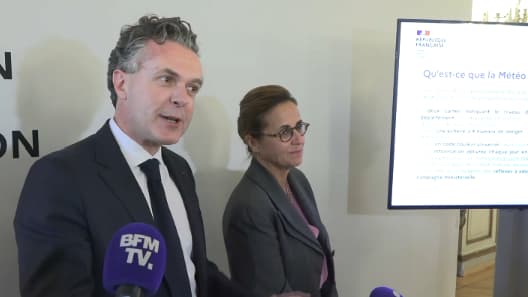 Christophe Béchu présente le projet de Météo des forêts de Météo France le 25 avril 2023
