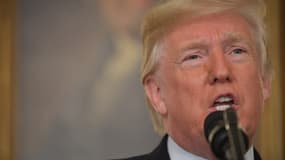 Donald Trump lors de son allocution le 2 octobre 2017.