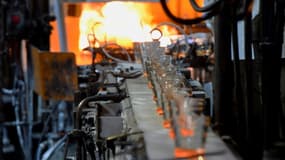 Dans l'usine Duralex à La Chapelle-Saint-Mesmin, près d'Orléans, le 1er juillet 2021.