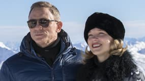 Daniel Craig et Léa Seydoux dans le prochain James Bond, "007 Spectre".