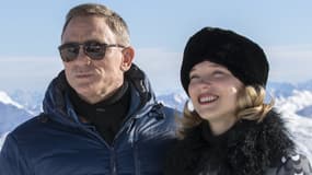 Daniel Craig et Léa Seydoux dans le prochain James Bond, "007 Spectre".