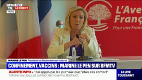 Pour Marine Le Pen, ce 3e confinement dans 16 départements  "s'apparente plus à une punition qu'à une obligation sanitaire"