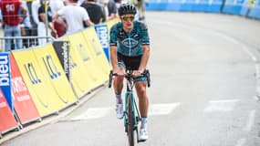Le coureur français Franck Bonnamour de l'équipe B&B Hotels-KTM, à Le Sappey-en-Chartreuse le 4 juin 2021
