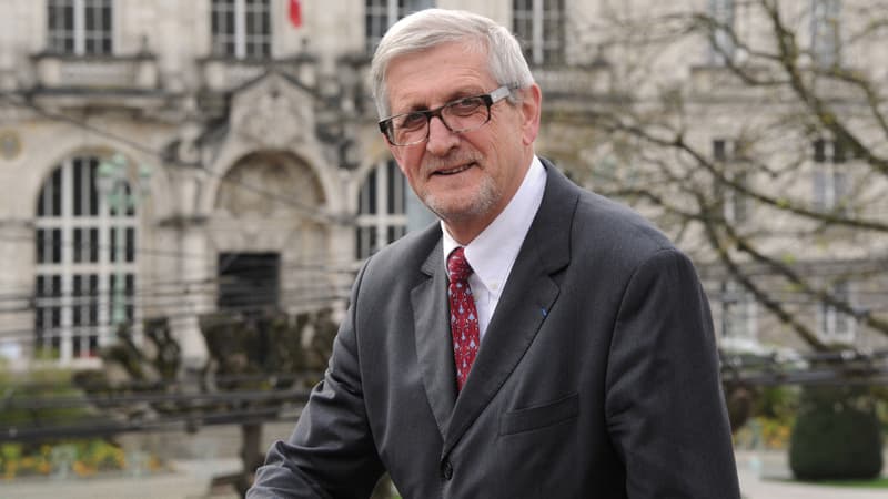 Le maire de Limoges Emile-Roger Lombertie, le 31 mars 2014