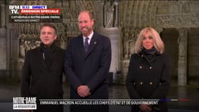 Le prince William reçu par Emmanuel et Brigitte Macron à Notre-Dame