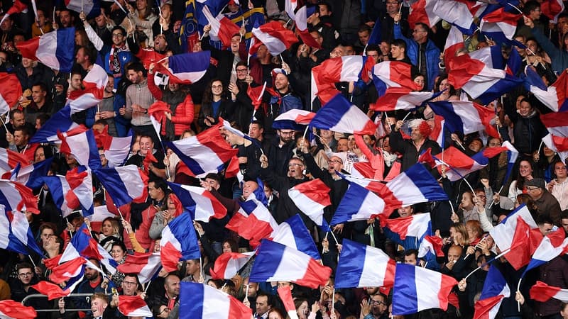 Les supporters de l'équipe de France