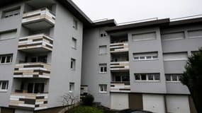 La résidence où ont été retrouvés les corps de deux bébés dans un appartement, le 6 janvier 2023 à Rumilly, en Haute-Savoie
