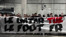 Les Ultras Monaco 1994, le 1er décembre 2024 au stade Vélodrome de Marseille
