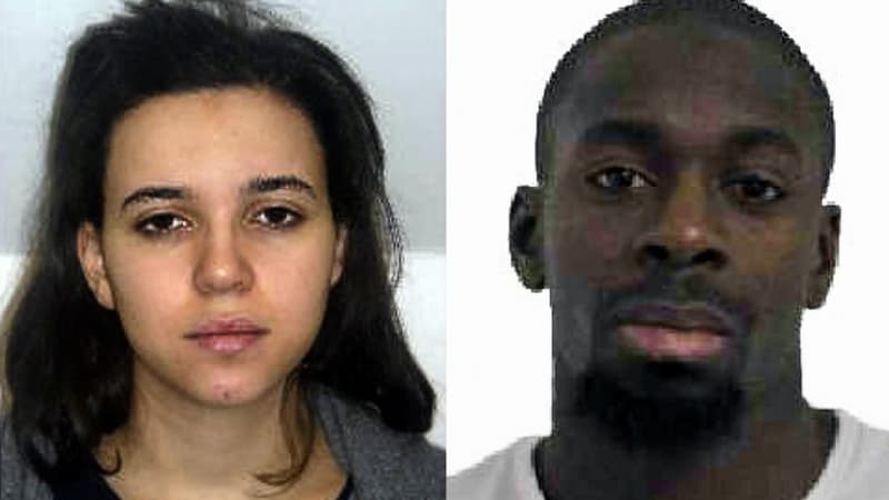Hayat Boumedienne et Amédy Coulibaly