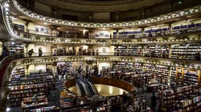 El Ateneo Grand Splendid, la plus célèbre librairie de Buenos Aires où a eu lieu le vol. PHOTO AFP