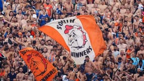 Les South Winners pendant un match de l'OM en octobre 2023